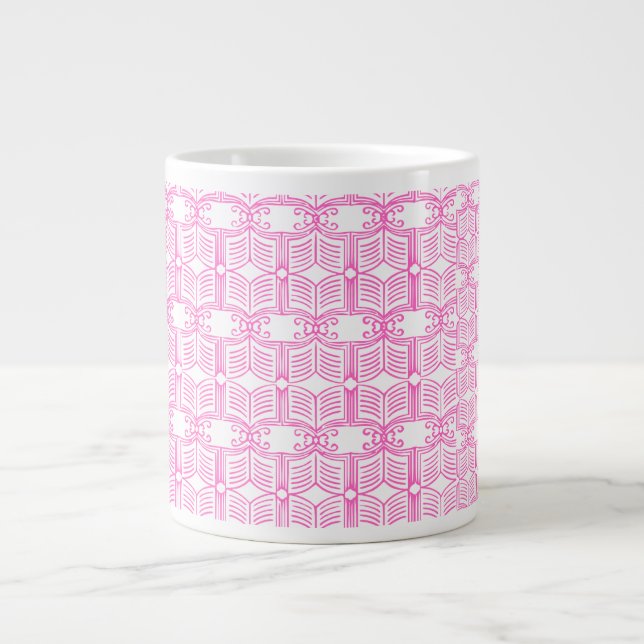 Endpaper Book Pattern  Giant Coffee Mug (Front)