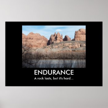 Endurance Demotivational Poster by bluerabbit at Zazzle