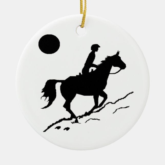 Endurance/ Distance Rider Ornament (Front)
