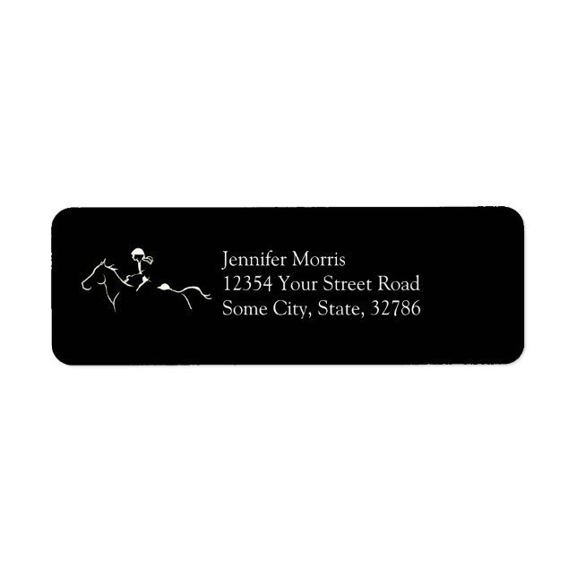 Endurance Horse Label (Front)