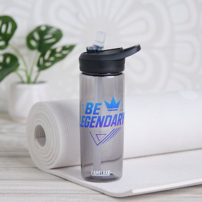 Endurance Is Power – Sports Water Bottle for Gym (Yoga (Rotated))