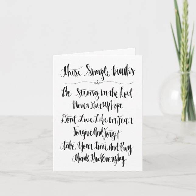 endurance letterpress thank you card (Front)