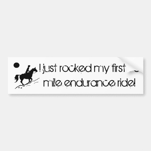 Endurance Rider 50 mile Bumper Sticker (Front)