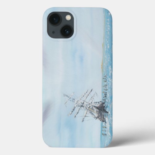 Endurance trapped by the Antarctic Ice Painted iPhone 13 Case