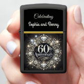 Glowing Tribute: 60th Anniversary Design Zippo Lighter | Zazzle Glowing Tribute: 60th Anniversary Design Zippo Lighter | Zazzle