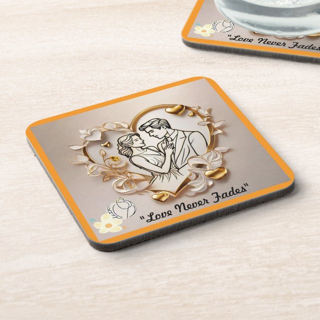 "Enduring Love Flame" Beverage Coaster (Left Side)