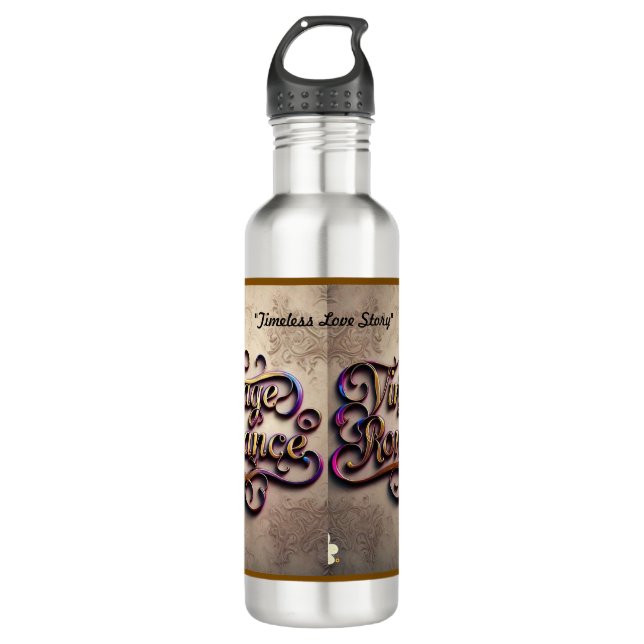 "Enduring Love's Embrace" Stainless Steel Water Bottle (Front)
