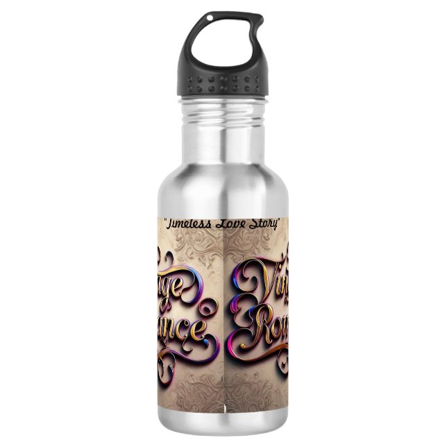 "Enduring Love's Embrace" Stainless Steel Water Bottle (Front)