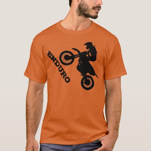 Enduro Motorcyle Wheelie  T_Shirt