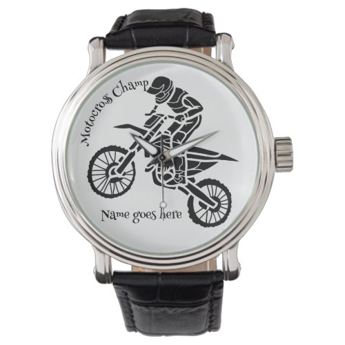 EnduroMotoX rider watch Customizable Watch