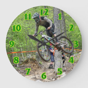 Enduro Mountain Bike Race  Large Clock