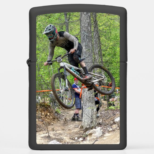 Enduro Mountain Bike Race Zippo Lighter (Front)