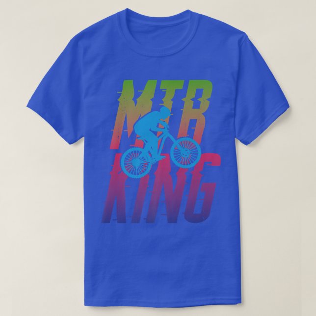 Enduro MTB Mountain Bike Riding Downhill Dad Vinta T-Shirt (Design Front)