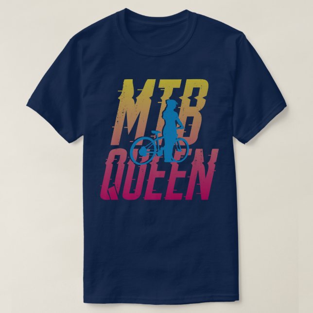 Enduro MTB Mountain Bike Riding Downhill Mom Vinta T-Shirt (Design Front)