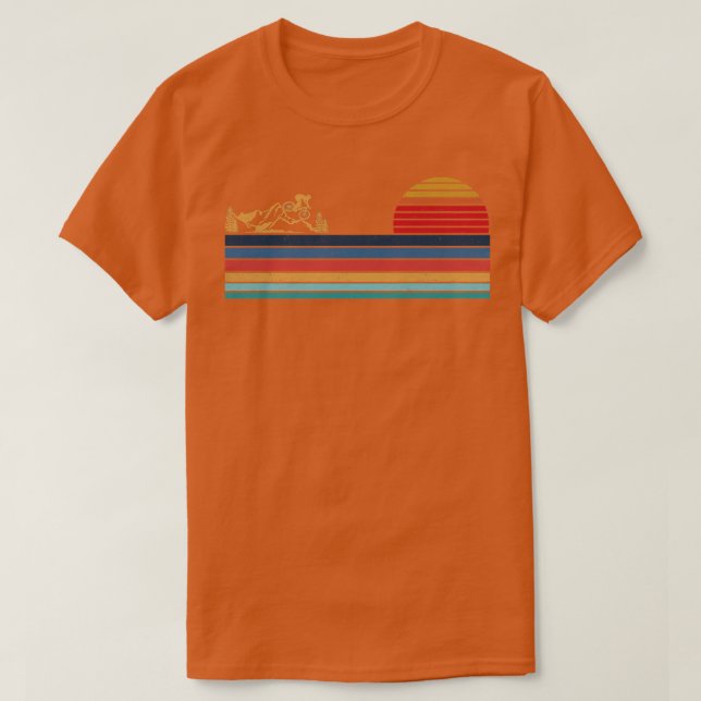 Enduro MTB Mountain Bike Riding Downhill Retro Vin T-Shirt (Design Front)
