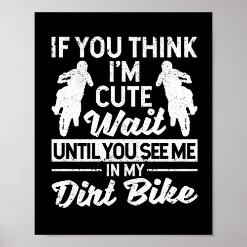 Enduro Supercross Riding Supermoto Dirt Bike Moto Poster