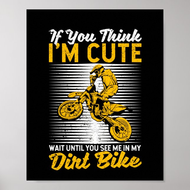 Enduro Supercross Riding Supermoto Dirt Bike Moto Poster (Front)