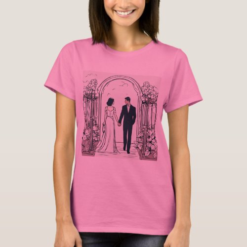 Enemies to Lovers Romance Vector Icon _ Girls T_s T_Shirt