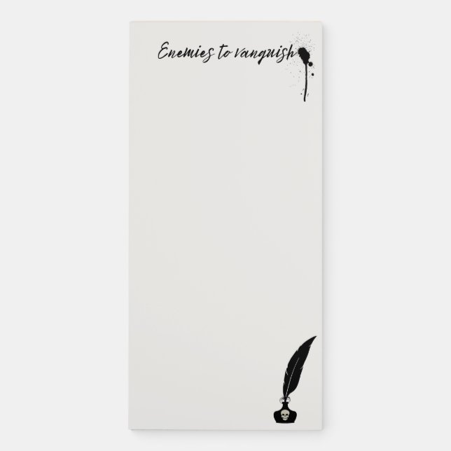 Enemy List Notepad (Front)