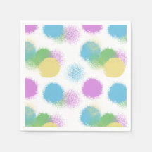 Energetic Candy Color Abstract Napkins