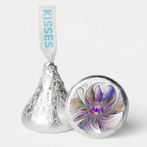 Energetic Colorful Abstract Fractal Art Flower Hersheys Kisses