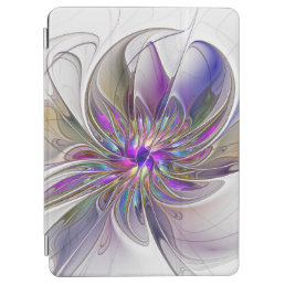 Energetic, Colorful Abstract Fractal Art Flower iPad Air Cover