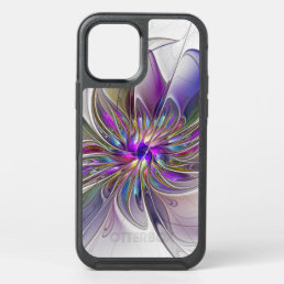 Energetic, Colorful Abstract Fractal Art Flower OtterBox Symmetry iPhone 12 Case