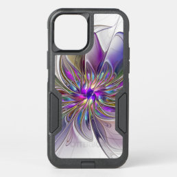 Energetic, Colorful Abstract Fractal Art Flower OtterBox Commuter iPhone 12 Pro Case