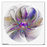 Energetic, Colorful Abstract Fractal Art Flower Wall Decal