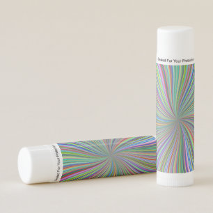 Energetic Colorful Ribbon Sunburst Lip Balm