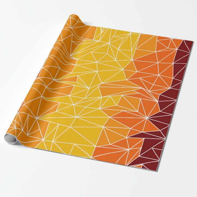 Energetic geometric pattern wrapping paper (Unrolled)