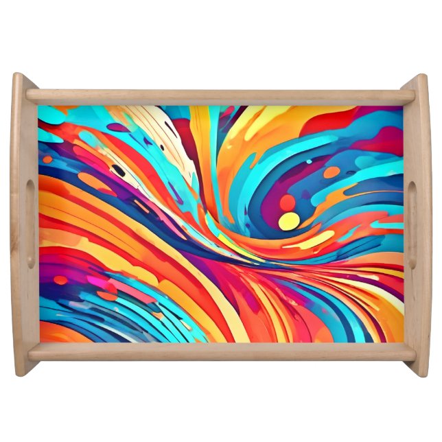 Energetic Harmony in Form  Serving Tray (Front)