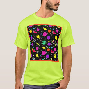 Energetic Neon Fruit Dance T-Shirt