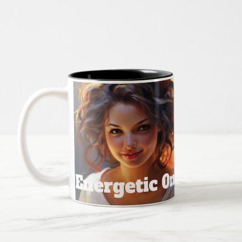 Energetic One  Fresh Drink For Everyone Two_Tone Coffee Mug