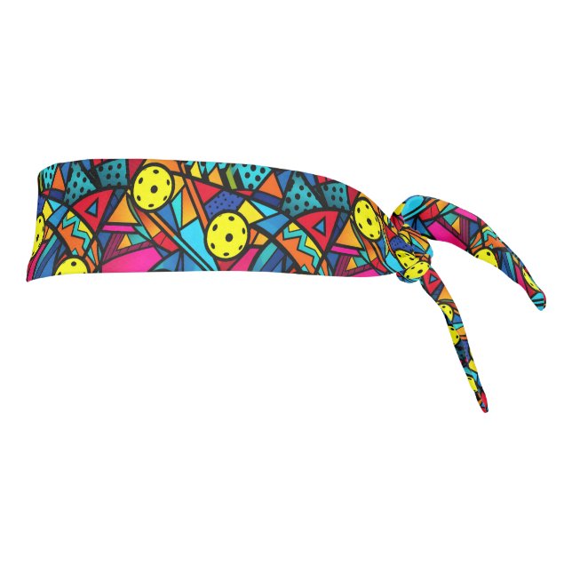  Energetic  Pickleball Flow Tie Headband (Rotate 90)