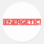 Energetic Stamp Classic Round Sticker