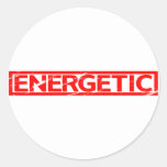 Energetic Stamp Classic Round Sticker