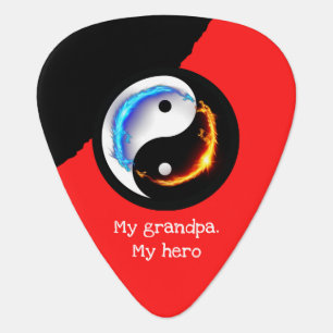 Energetic Yin Yang Symbol Guitar Pick