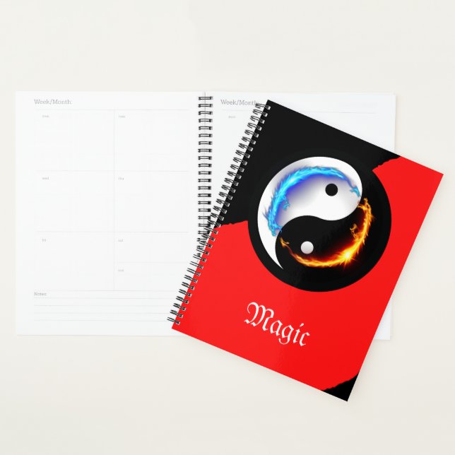 Energetic Yin Yang Symbol Planner (Display)