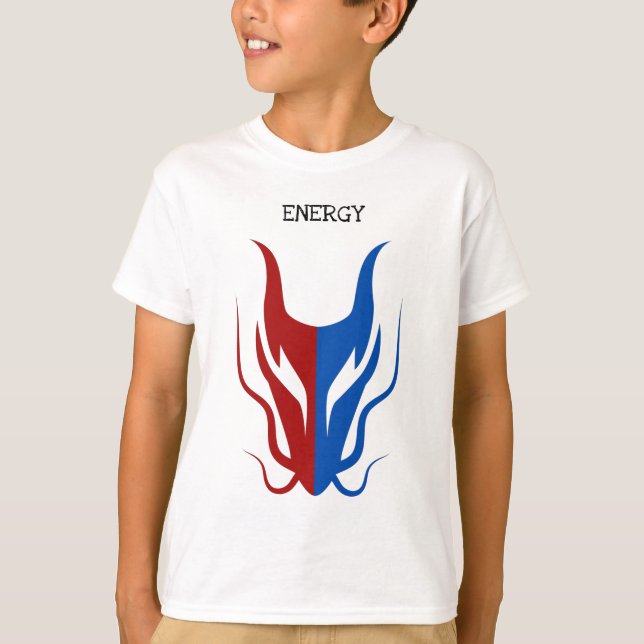 Energetic Yin Yang Symbol T-Shirt (Front)