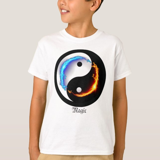 Energetic Yin Yang Symbol T-Shirt (Front)