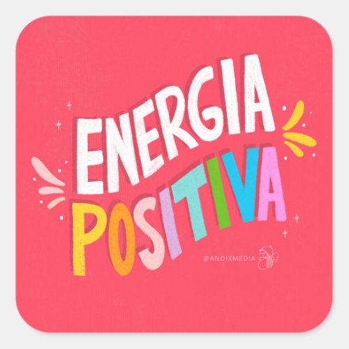 Energia Positiva Square Sticker