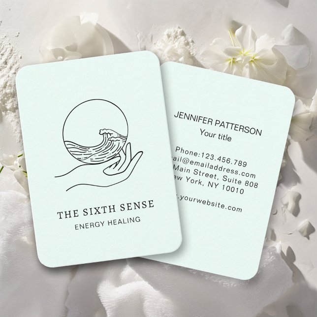 Energie Heiler Reiki Spiritual Business Card (Creator Uploaded)