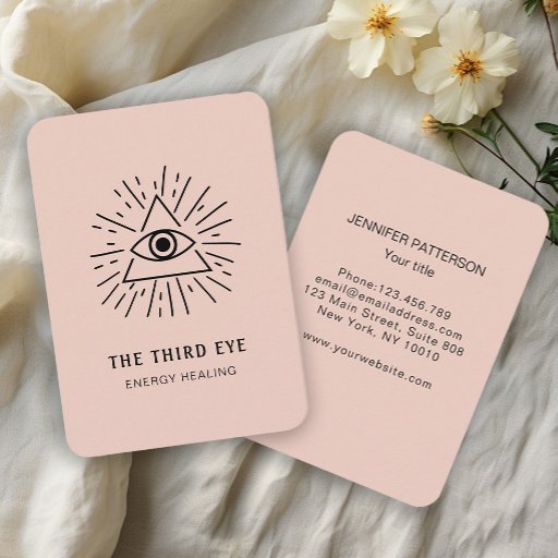 Customizable Energie Heiler Reiki Spiritual Business Card