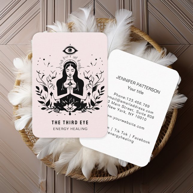 Energie Heiler Reiki Spiritual Business Card (Creator Uploaded)