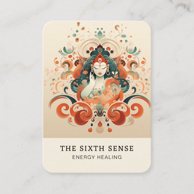 Energie Heiler Reiki Spiritual Business Card (Front)