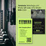 Energize Brand Lime Green & Black Personal Trainer Business Card
