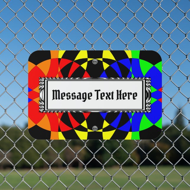 Energize by Kenneth Yoncich Metal Sign (In Situ(Fence))