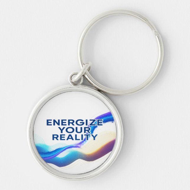 Energize Your Reality | Aluminum Keychain (Front)