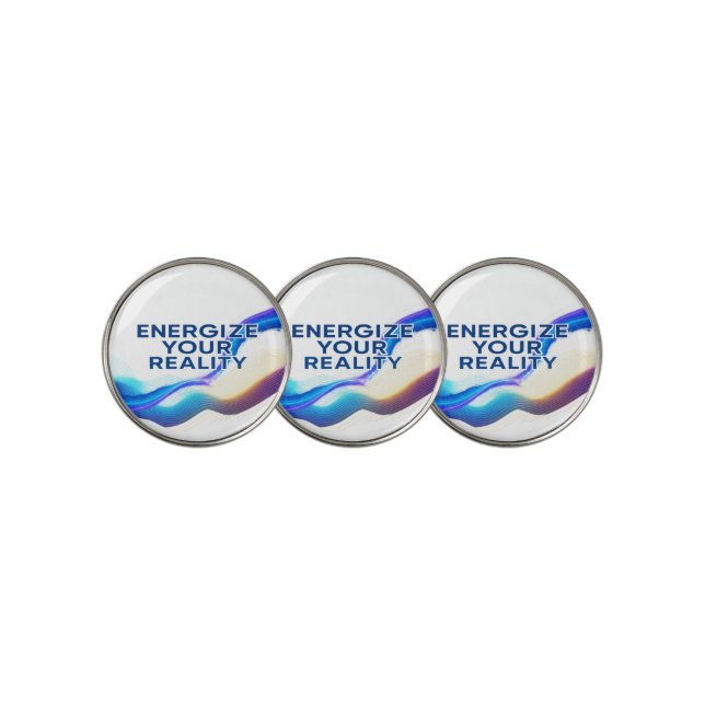  Energize Your Reality | Golf Ball Maker Marker (3 Up)